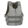 Genuine Leather SH1367LZS Ladies 'Bullet Proof Replica' Grey Leather Vest Motorcycle Vests