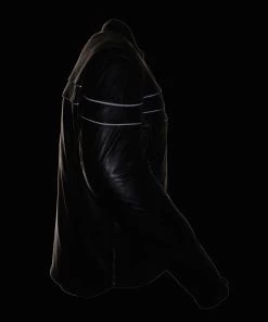 Milwaukee Leather SH1408 Men's Sporty Crossover Vented Black Leather Scooter Jacket