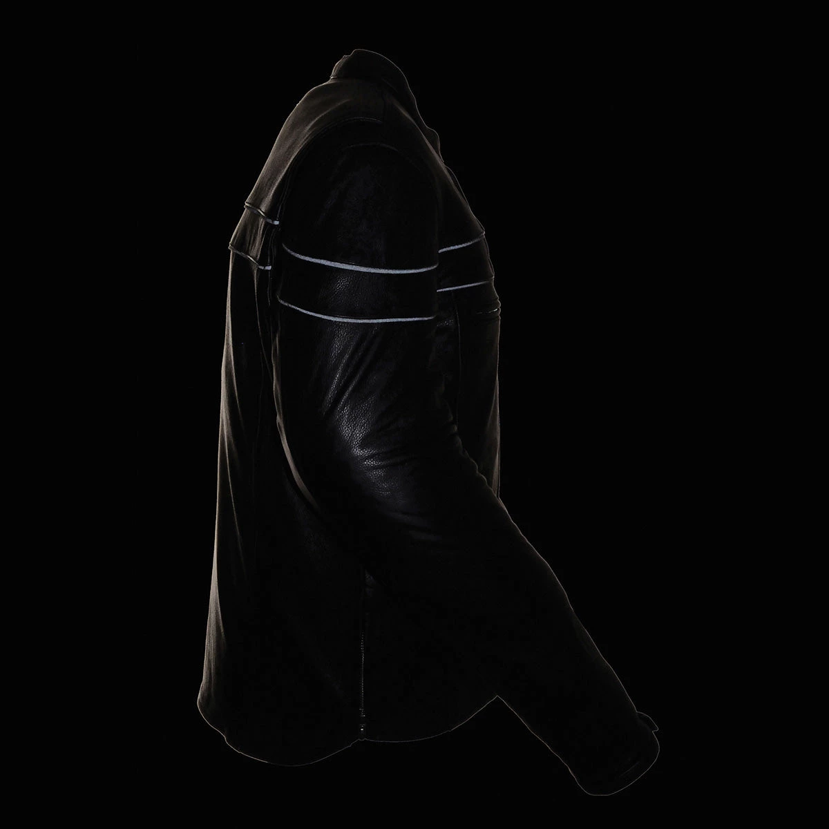 Milwaukee Leather SH1408 Men's Sporty Crossover Vented Black Leather Scooter Jacket