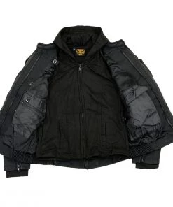 NexGen SH1939 Ladies'Reflective Tribal' Black 3/4 Textile Vented Jacket