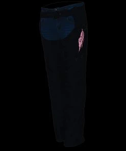 Milwaukee Leather SH1956 Women's'Winged' Black And Red Textile Chaps