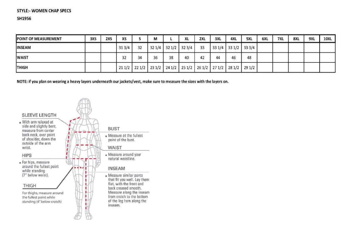 Milwaukee Leather SH1956 Women's 'Winged' Black And Red Textile Chaps