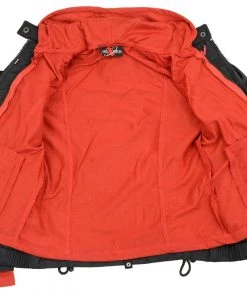 NexGen SH1998 Ladies Red And Black Textile Racer Jacket With Removable Hoodie Motorcycle Jackets