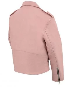 Milwaukee Leather SH2010 Girls Classic Style Pink Leather Motorcycle Jacket Leather Jackets