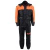 NexGen Men's SH2051 Black And Orange Hooded Water Proof Armored Rain Suit