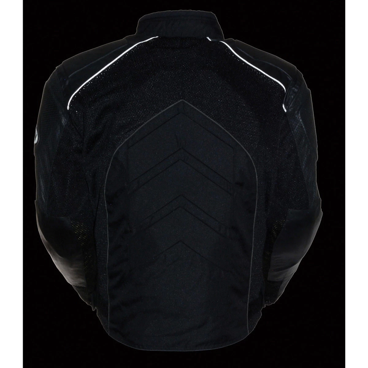 NexGen SH2153 Men's Black And Grey Armored Moto Textile And Leather Combo Jacket