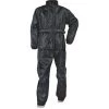 Riding Gear NexGen SH2215 Men's Lightweight Oxford Nylon Black Water Resistant Rain Suit