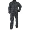 Rain Gear NexGen SH2215L Women's Lightweight Oxford Nylon Black Water Resistant Rain Suit