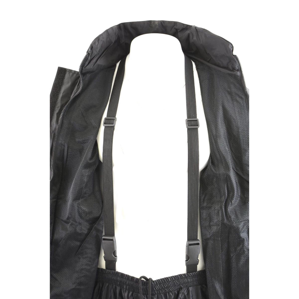 Milwaukee Leather SH2225L Women's Black And Grey Waterproof Rain Suit With Reflective Piping Rain Gear