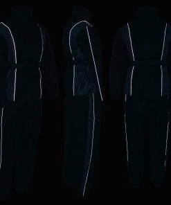 NexGen Ladies SH222503 Black And Grey Hooded Water Proof Rain Suit Rain Gear