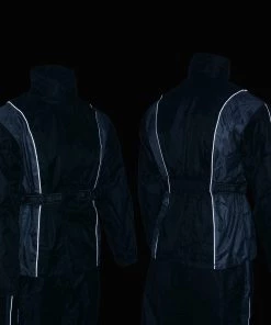 NexGen Ladies SH222503 Black And Grey Hooded Water Proof Rain Suit Rain Gear