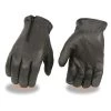 Milwaukee Leather SH226TH Men's Black Thermal Lined Leather Gloves With Zipper Closure