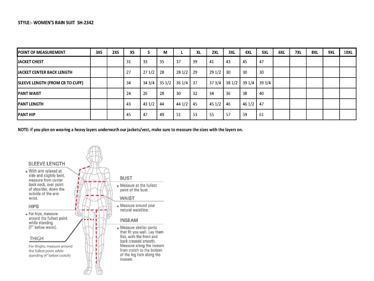 Rain Gear Milwaukee Leather SH2342 Women's Black Water Resistant Rain Suit With Reflective Butterflies