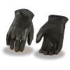 Riding Gear Milwaukee Leather SH234 Men's Black Welted Thermal Lined Leather Gloves
