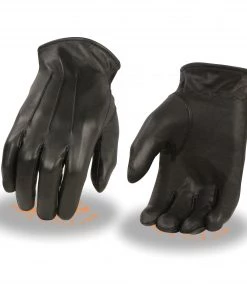 Riding Gear Milwaukee Leather SH234 Men's Black Welted Thermal Lined Leather Gloves