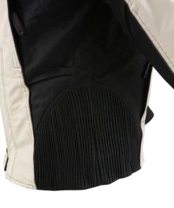 Milwaukee Leather SH2366 Ladies'Reflective Tribal' Black And Cream Armored Textile Jacket Motorcycle Jackets