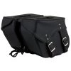 Riding Gear Milwaukee Leather SH55201ZB Black Large PVC Zip-Off Throwover Motorcycle Saddlebags
