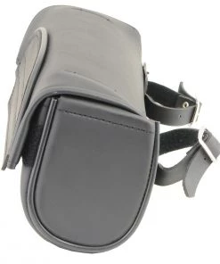 Milwaukee Leather SH62101 Black Double Strap PVC Motorcycle Tool Bag