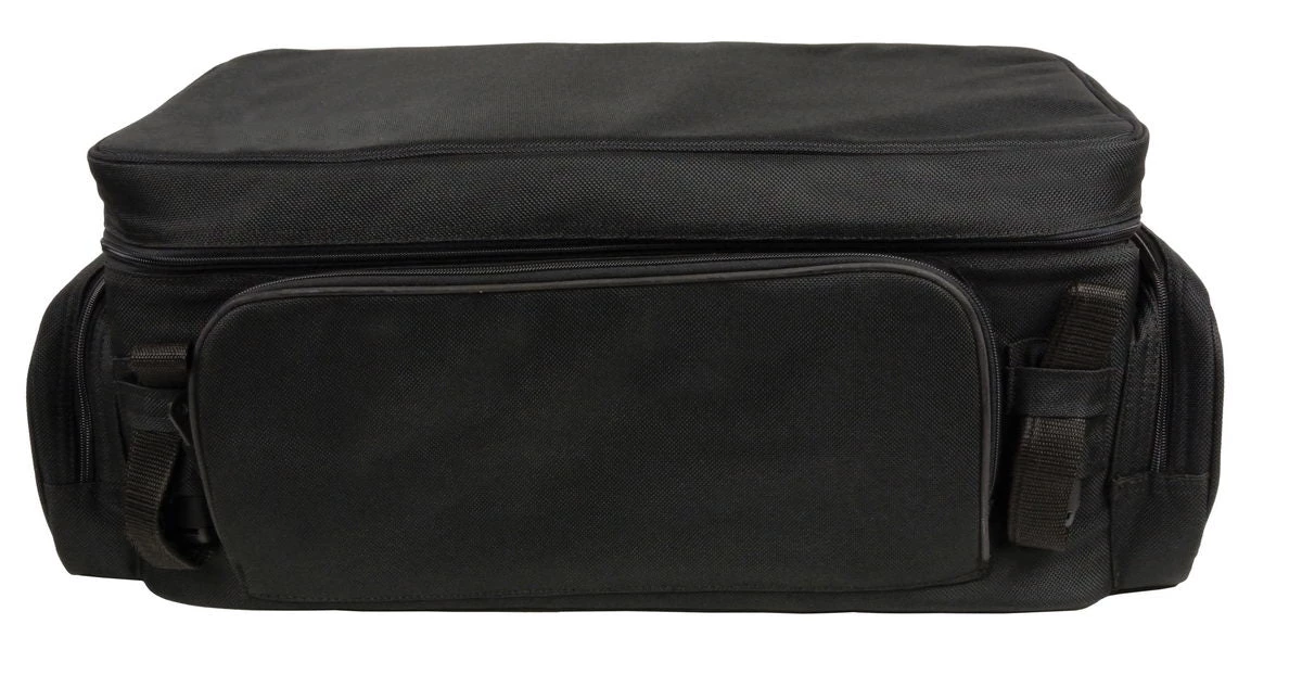 Riding Gear Milwaukee Performance X-695 Large Black Nylon Squared Sissy Bar Rack Bag