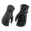 Riding Gear Milwaukee Leather SH376 Men's Black Classic Leather Gloves With Gel Palm