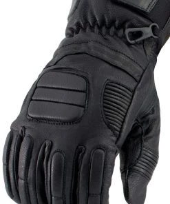 Milwaukee Leather SH752 Men's Black Breathable ‘Gauntlet’ Leather Gloves Riding Gear