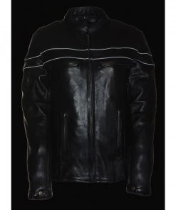 Milwaukee Leather SH8011 Ladies Black Sporty Scooter Crossover Leather Jacket