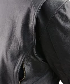 Milwaukee Leather Leather King SH8065 Women’s Long Premium Black Leather Jacket