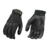 Riding Gear Milwaukee Leather SH879 Men's Black Mesh And Leather Racing Gloves
