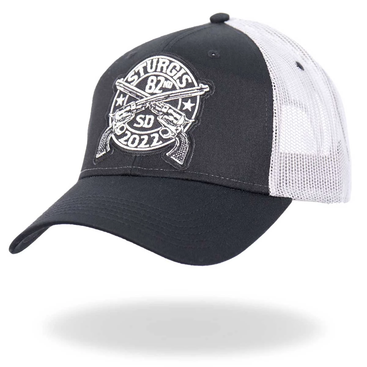 Riding Gear Hot Leathers SPA4271 Black And Grey 2022 Sturgis GSSI 22 Cross Pistols Hat