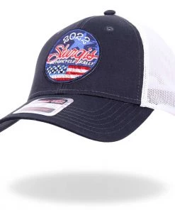 Hot Leathers SPA4278 Navy Blue With White 2022 GSSI 22 Circle Logo Hat