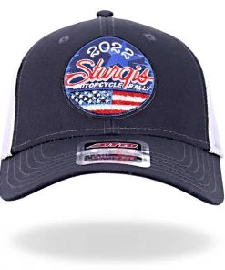 Hot Leathers SPA4278 Navy Blue With White 2022 GSSI 22 Circle Logo Hat