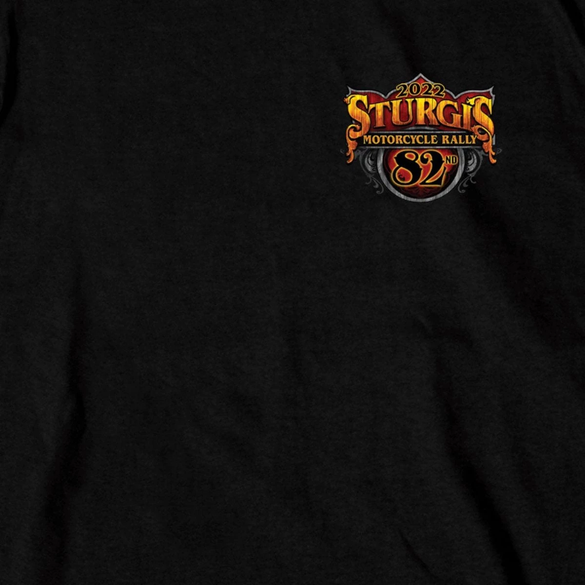 Hot Leathers Riding Gear 2022 Sturgis Motorcycle Rally SPB1005 Crazy Buffalo Men's Black T Shirt