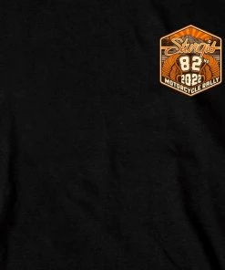 Hot Leathers 2022 Sturgis Motorcycle Rally SPB1029 Men’s 82nd Logo Black T Shirt Riding Gear