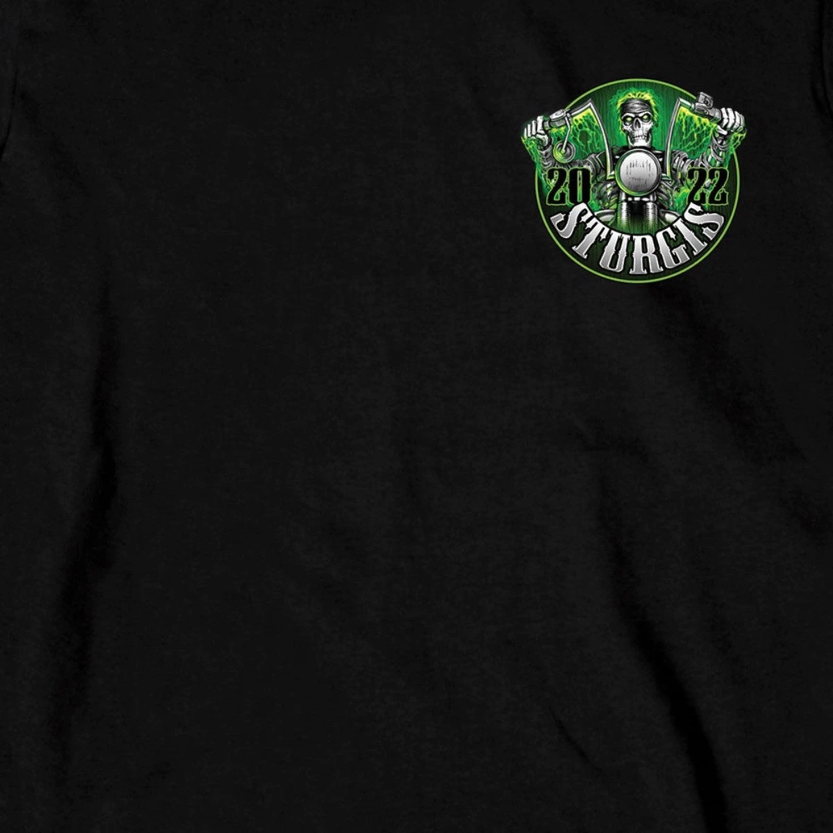 Hot Leathers 2022 Sturgis Motorcycle Rally #1 Design SPB2001 Men's Black Skull Riders Long Sleeve