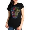 Hot Leathers Riding Gear 2022 Sturgis Motorcycle Rally SPL1794 Ladies Black Half Sugar Skull T Shirt