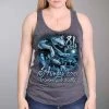 Hot Leathers Official 2021 Sturgis Motorcycle Rally SPL2736 Ladies Dark Grey Wolk Pack Tank Top Riding Gear