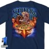 Hot Leathers Riding Gear Official 2021 Sturgis Motorcycle Rally SPM1944 Men’s Navy #1 Design American Spirit T Shirt