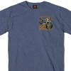 Hot Leathers Official 2021 Sturgis SPM1946 Men’s Rushmore Heather Navy Short Sleeve T-Shirt Riding Gear