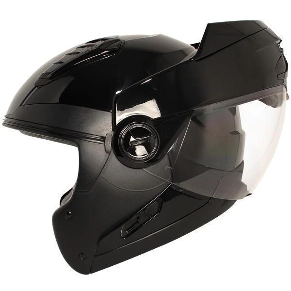 Hawk Helmets Hawk ST 1198 'Transition' 2 In 1 Glossy Black Modular Motorcycle Helmet