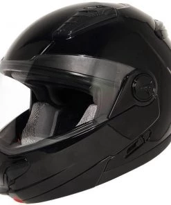 Hawk Helmets Hawk ST 1198'Transition' 2 In 1 Glossy Black Modular Motorcycle Helmet