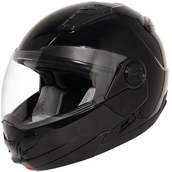 Hawk Helmets Hawk ST 1198 'Transition' 2 In 1 Glossy Black Modular Motorcycle Helmet