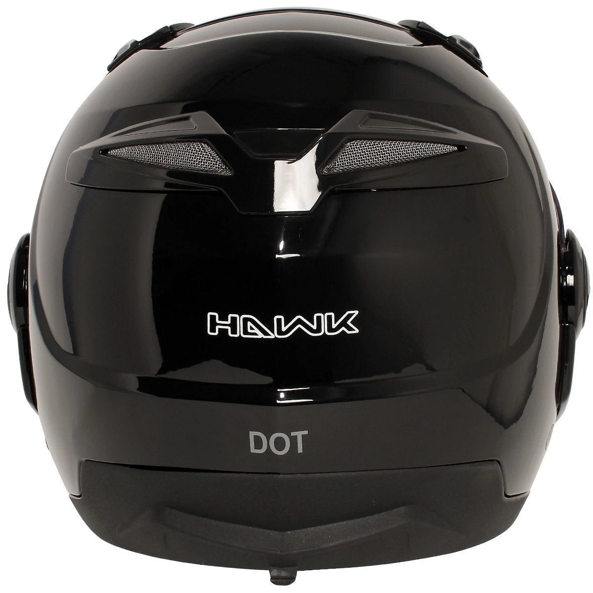 Hawk Helmets Hawk ST 1198 'Transition' 2 In 1 Glossy Black Modular Motorcycle Helmet