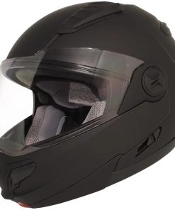 Hawk Helmets Riding Gear Hawk ST 1198'Transition' 2 In 1 Flat Black Modular Motorcycle Helmet