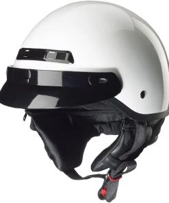 ZOX ST-224 ‘Banos STG Street’ Glossy White Motorcycle Half Helmet Riding Gear
