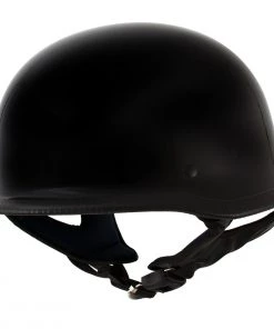 Outlaw Helmets Outlaw T-75'The Hanz' German Style Gloss Black Advanced Motorcycle Half Helmet