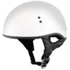 Outlaw Helmets Outlaw T68 'The O.G.' Advanced White Glossy Motorcycle Skull Cap Half DOT Helmet