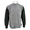 Riding Gear NexGen DM4444 Men's Grey And Black Long Sleeve Button Shirt