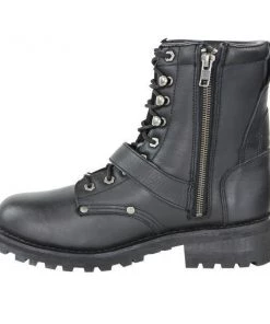 Vulcan V-117 Men's'Rage' Black Motorcycle Leather Boots