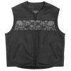 Hot Leathers VSM2003 Men's Black 'Ancient Skulls' Conceal And Carry Leather Vest