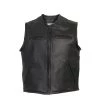 Motorcycle Vests Hot Leathers VSM5001 Men's USA Made Premium Steerhide Leather Vest With Gun Pocket